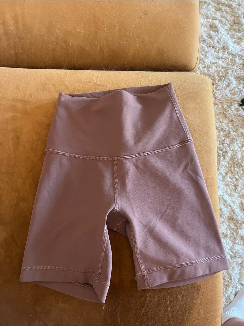 NWOT Lululemon high-waisted biker shorts